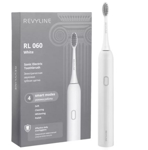 Изящная белая звуковая щетка Revyline RL 060 с 4 режимами (Фото)