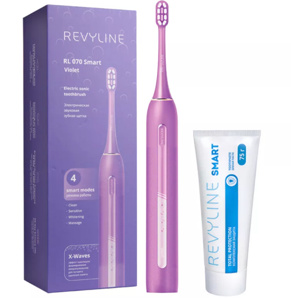 Звуковая щетка Revyline RL070 Violet с зубной пастой Smart (Фото)