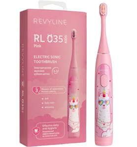 Звуковая щетка Revyline RL 035 Kids, розовая (Фото)