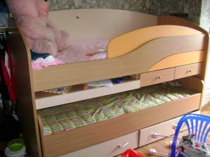 Продам кровать лагуна-5,выдвижная для 2 детей (Фото