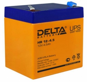 АКБ 4.5 Ач 12В аккумуляторная батарея DELTA HR 12-4.5 (Фото)