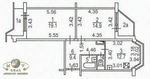 2-комнатная квартира продажа ОТ СОБСТВЕННИКА 2 м/пешком м. Медведково (Фото)