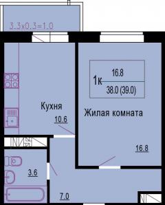 Продаю 1-к квартиру в ЖК Рассвет (ГМР, Гидростроителей, 59). НЕ АГЕНТСТВО (Фото)