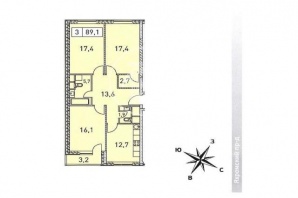 Продажа 3-к.квартиры Москва.Дмитровское ш.вл.107с4 (Фото)