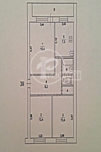 3-комнатная квартира Московская область, Химки, микрорайон Сходня, Первомайская улица 30 (Фото)