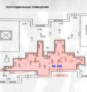 Сдается в аренду полуподвальное помещение, без отделки, площадью 78.4м2 (Фото)