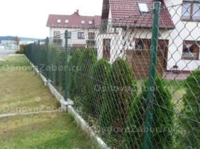Забор для дачи под ключ из сетки рабица 450 руб. за м.п. с монтажом (Фото)