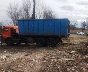 Вывоз ПУХТО 27 м3 с мусором строительным в СПб и области (Фото)