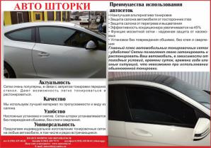 Авто Шторки (сетки) - Альтернатива тонировке (Фото)