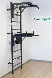 Шведская стенка "Гладиатор" с турником рукоход и брусьями ШС-006 ApolloSport (Фото)