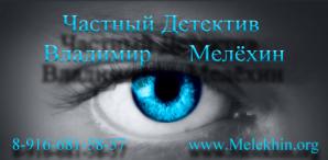Частный детектив Мелёхин Владимир Сергеевич (Фото)