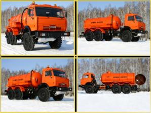 АКН-10, 15, АКНС-10, 15, Вакуумная машина автоцистерна на Камаз, Урал. (Фото)