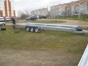 Прицеп трехосный на 2 авто до 3500кг (Фото)