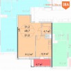 Продажа 1 комнатной квартиры в ЖК "Квартал 38А" на 8 этаже в корпусе 11 (Фото)