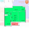 Продажа 2 комнатной квартиры в ЖК "Квартал 38А" на 2 этаже в корпусе 11 (Фото)