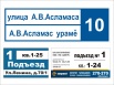 Адресная табличка, табличка на дом, домовая табличка в г. Чебоксары (Фото)