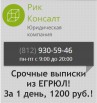 Выписка из ЕГРЮЛ за 1 день в Санкт-Петербурге (Фото)